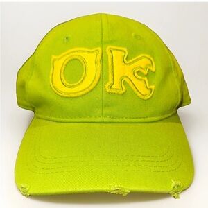 Disney Parks Monsters University “OK” OOZMA KAPPA Baseball Hat Cap Snapback
